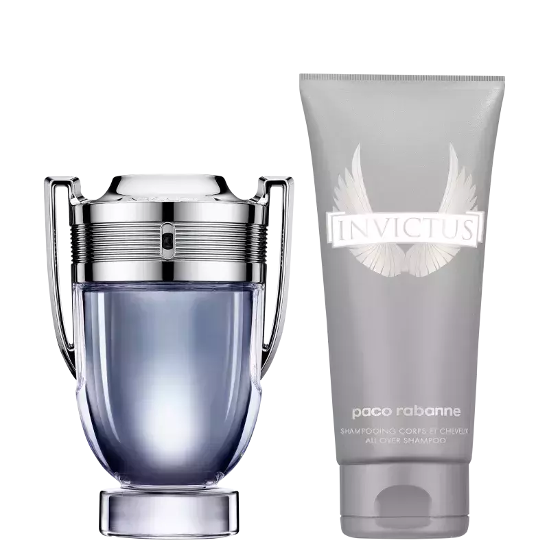 Conjunto Invictus - Paco Rabanne - Eau de Toilette 100ml + Gel de Banho 100ml - Com provador