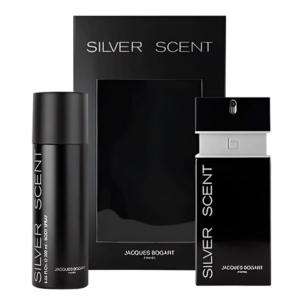 Conjunto Silver Scent Jacques Bogart Masculino - Eau de Toilette 100ml + Body Spray 200ml