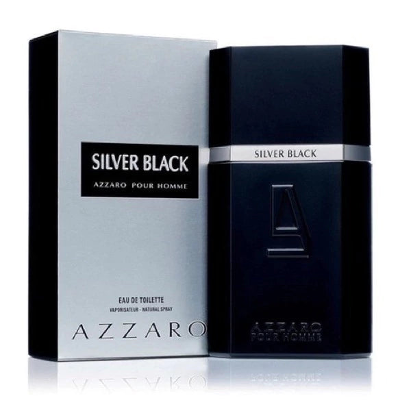 Azzaro Silver Black - Pour Homme - Eau De Toilette - Perfume Masculino 100ml